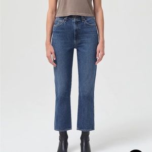 Agolde pinch waist kick jeans in placebo size 25